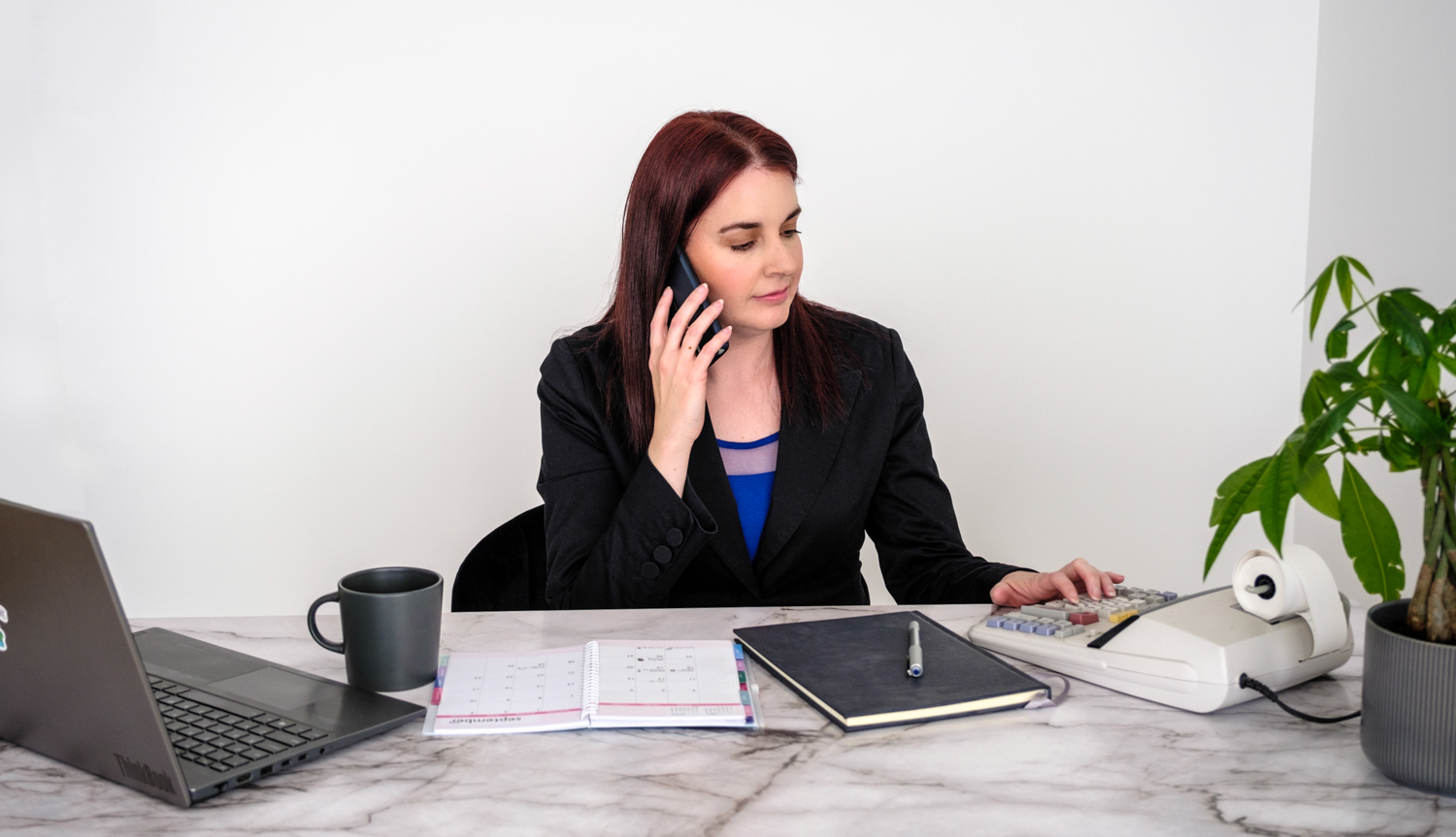 Accountant at work